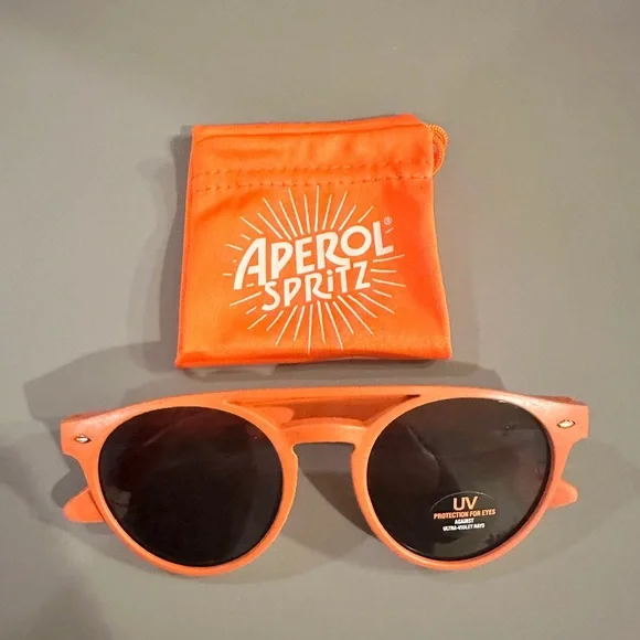 🆕Orange frame Unisex sunglasses UV protected Aperol Spritz - Picture 1 of 8
